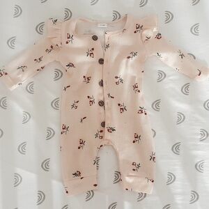 vintage floral one piece 0-3 m